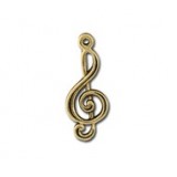 Treble Clef Connector- 2 Loops (Small) #4437 Treble Clef Connector- 2 Loops (Small) #4437