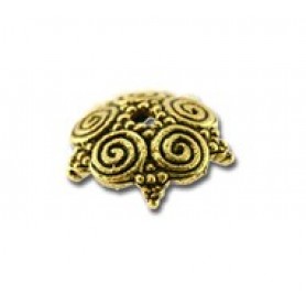 Spiral Cluster Bead Cap #4083