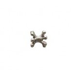 Splatter Rim Tube Bead #2501