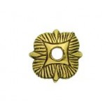 Striated Square Bead Cap #4516