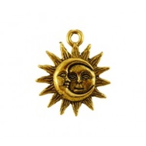 Sun & Crescent Moon #3609 | Quest Beads & Cast - Charms and Beads Made in the USA