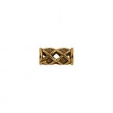 Textured Diamond Tube Bead #3151