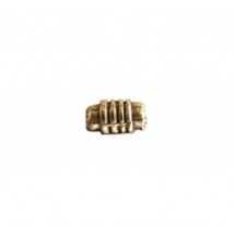 Tiny Flat Coil Tube Bead #1844