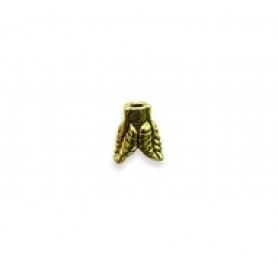 Tri-Leaf Bead Cap #3924
