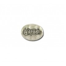 "Trust" Oval Bead #4782
