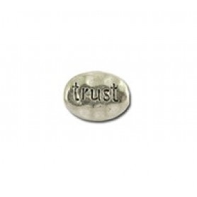 "Trust" Oval Bead #4782