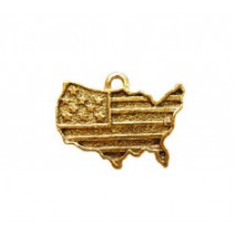 USA with Flag - God Bless America #2582