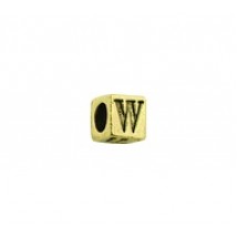 'W' Block Letter Bead #W_BL