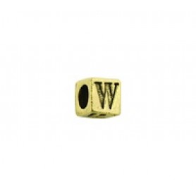 'W' Block Letter Bead #W_BL 'W' Block Letter Bead #W_BL