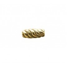 Wavy Ribbed Tube Bead #2232