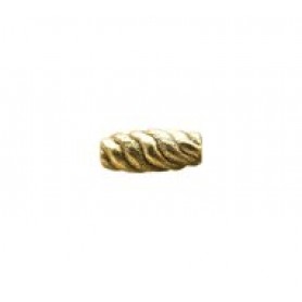 Wavy Ribbed Tube Bead #2232