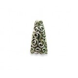 Wire Swirls Bead Cap #2146