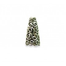 Wire Swirls Bead Cap #2146