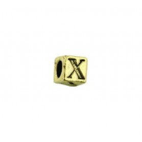 'X' Block Letter Bead #X_BL 'X' Block Letter Bead #X_BL